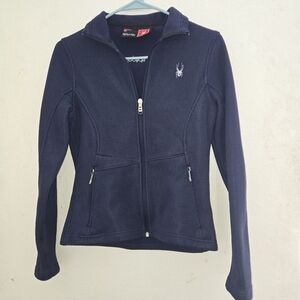 Spyder Dark Blue Full-Zip Jacket